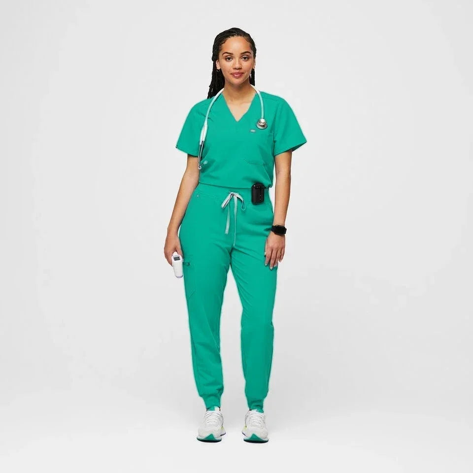 Ladies Scrubs Set Medical Tshirt Pharmacy Women Fashionable Nursing Scrub Overalls Beauty Salon Shirt Nurse Uniform for Hospital
