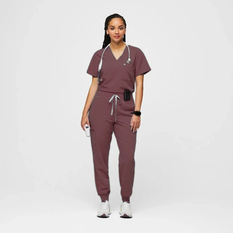 Ladies Scrubs Set Medical Tshirt Pharmacy Women Fashionable Nursing Scrub Overalls Beauty Salon Shirt Nurse Uniform for Hospital