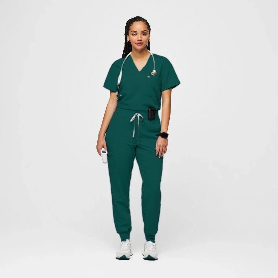 Ladies Scrubs Set Medical Tshirt Pharmacy Women Fashionable Nursing Scrub Overalls Beauty Salon Shirt Nurse Uniform for Hospital