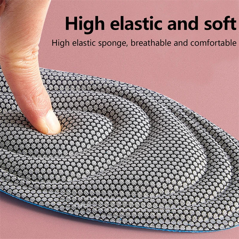 Foot Acupressure Insole Men Women Soft Breathable Sports Cushion Inserts Sweat-absorbing Deodorant Orthopedic Shoe Sole