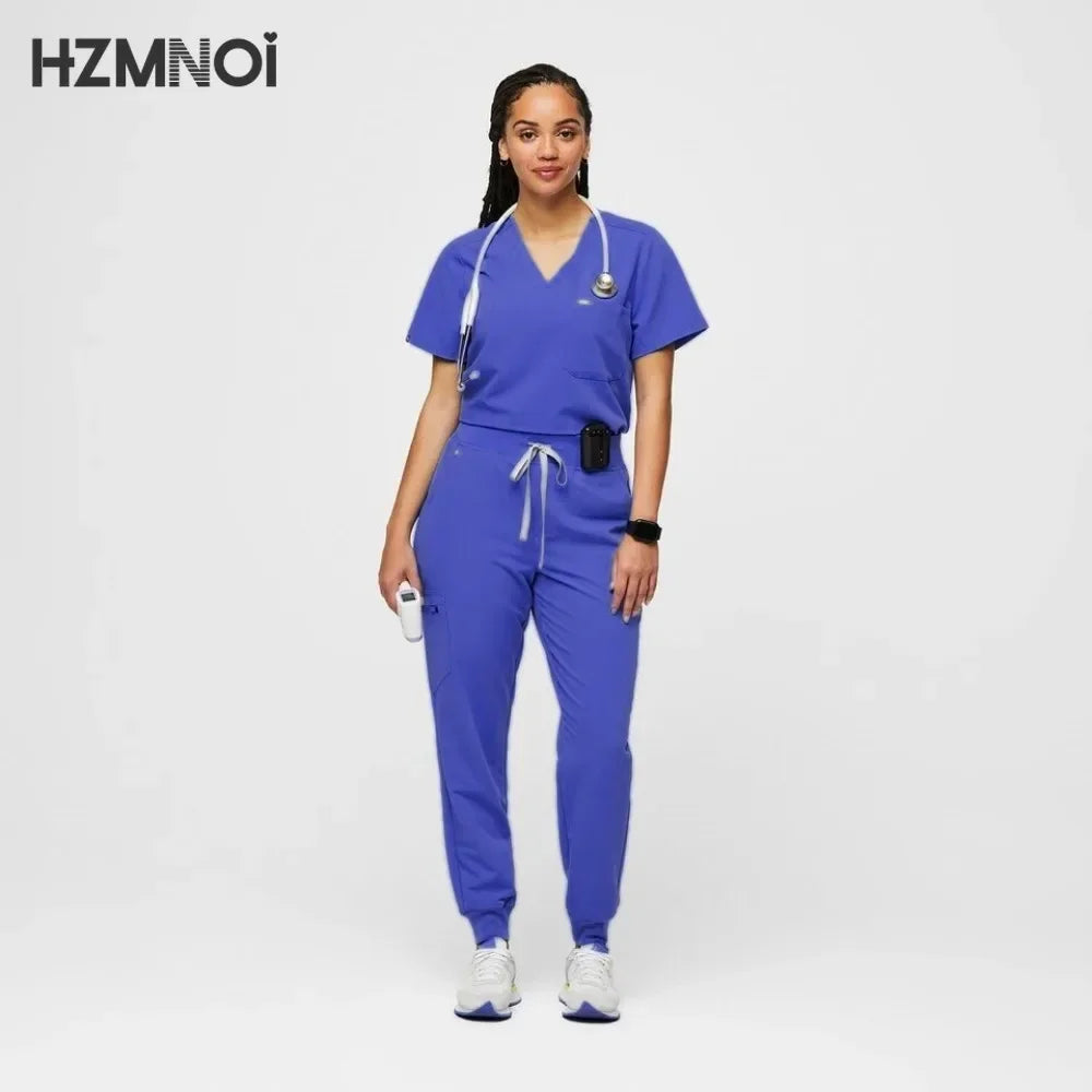 Ladies Scrubs Set Medical Tshirt Pharmacy Women Fashionable Nursing Scrub Overalls Beauty Salon Shirt Nurse Uniform for Hospital