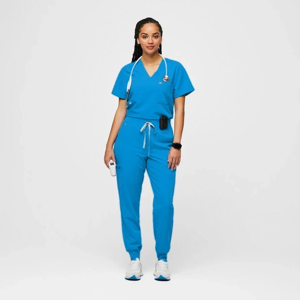 Ladies Scrubs Set Medical Tshirt Pharmacy Women Fashionable Nursing Scrub Overalls Beauty Salon Shirt Nurse Uniform for Hospital