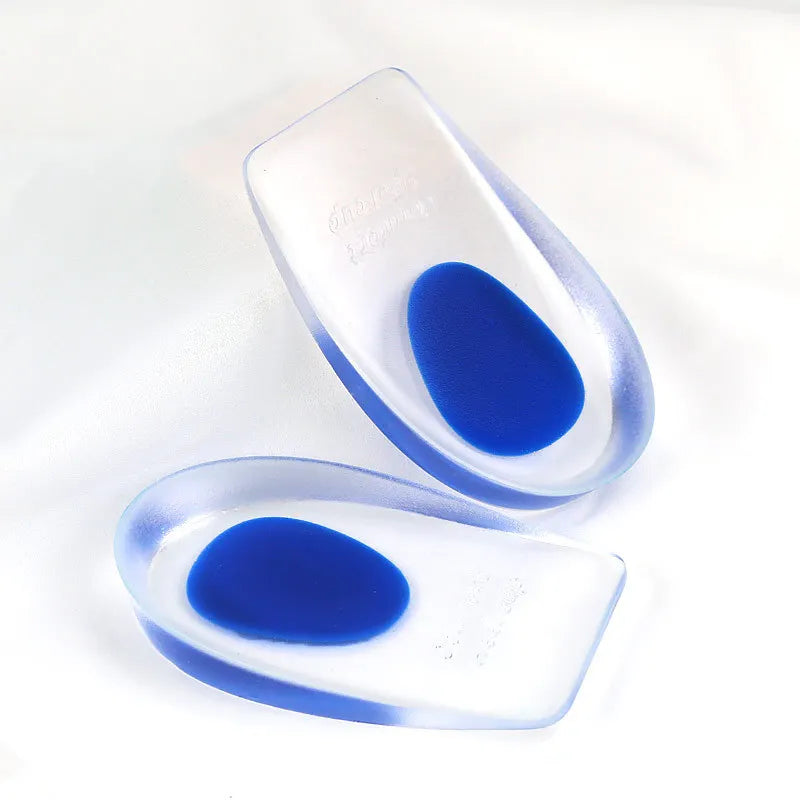 Orthopedic Soft Silicone Gel Insoles for Heel Spurs Pain Foot Cushion Foot Massager Care Half Heel Insole Pad Height Increase